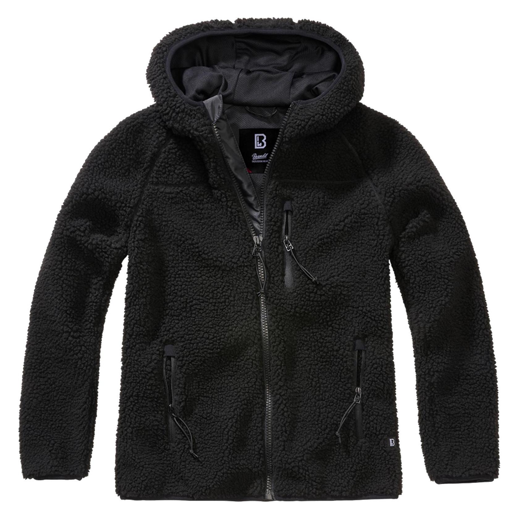 Brandit, Unisex, Outdoor Jassen, Dames Teddy Fleece Jas - 16199 (S), Zwart, S