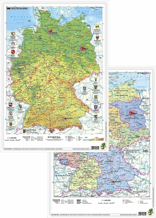 Deutschland phys./polit.,DUO-Schreibunt