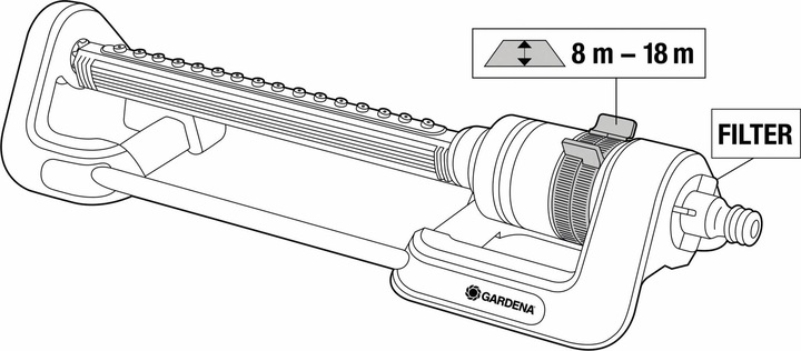 Image du produit Gardena Aqua L (Arroseur carré)