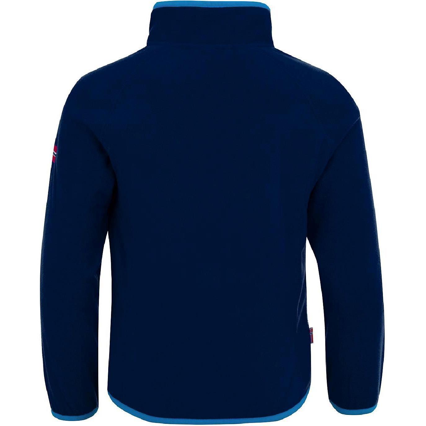 Thumbnail - Trollkids, Unisex, Pullover, Nordland Half Zip, Blau, (128)
