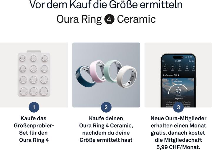 Image du produit Oura Ring 4 Ceramic (4, Minuit)