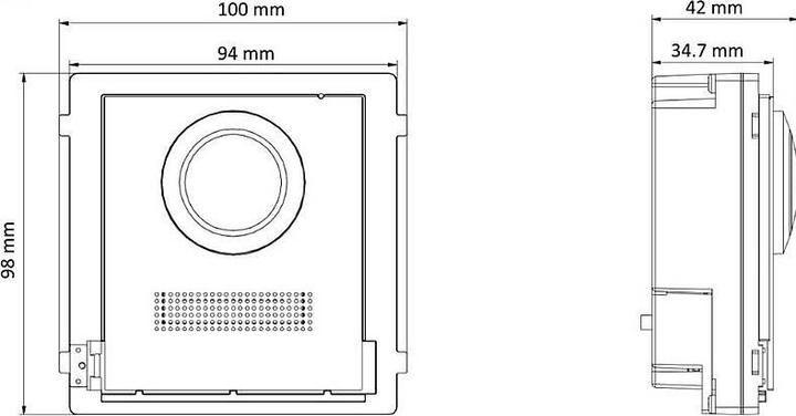 Image du produit Hikvision DS-KD8003Y-IME2/NS Portier 2 fils 2MP