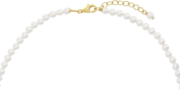 Produktbild Amor Halsschmuck für Damen, 925 Sterling Silber, Kristall synth., Muschelkernperle (Silber 925)