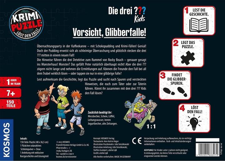 Productafbeelding Kosmos Mystery Puzzle: The Three??? Kids - Kijk uit, goo trap! (150 onderdelen)