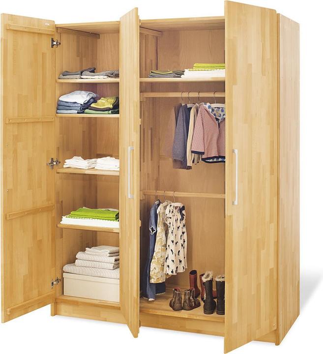 Produktbild Pinolino Jugendzimmer „Natura” breit gross mit Hochbett, 3-tlg. (Kinderkleiderschrank)