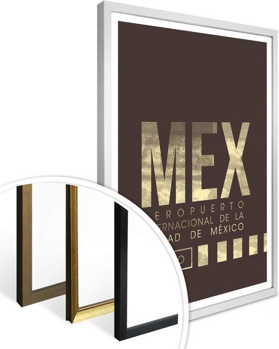Produktbild Trenddeko MEX Flughafen Mexico City (80 x 100 cm)