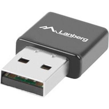Lanberg Nero Nc-0300-Wi Scheda Di Rete 2400 Mbit/S (Usb), Adattatore Di Rete,