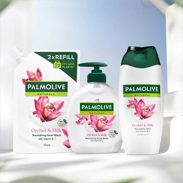 Actual product image Palmolive Naturals Orchid & Milk Handwash Cream 500ml (Liquid soap, refill, 500 ml)