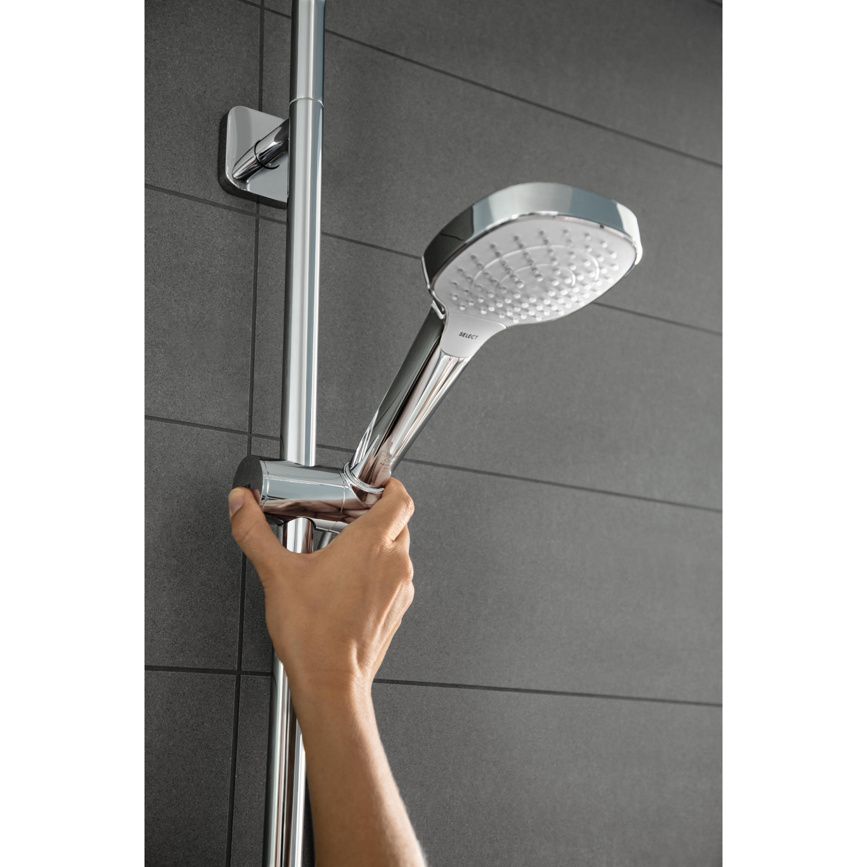 Thumbnail - hansgrohe, Duschbrause, HG Handbrause Croma Select E Multi DN 15 EcoSm Version 9 l/min weiss/chrom (3 Strahlarten, 9 l/m...
