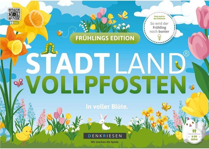 Produktbild Denkriesen Stadt Land Vollpfosten - A4 Block Frühlings Edition (d) (Deutsch, 2 - 8 Spieler)