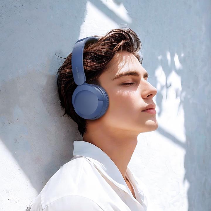 Immagine prodotto Borofone Kopfhörer auf dem Ohr BO37 Marvellous Bluetooth Blau (28 h, Senza fili)