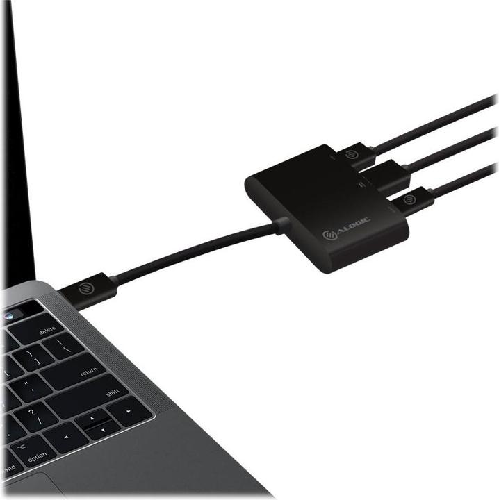 Actual product image Alogic Adapter USB-C to HDMI/USB3.0/USB-C 4K 10cm black (USB-C)