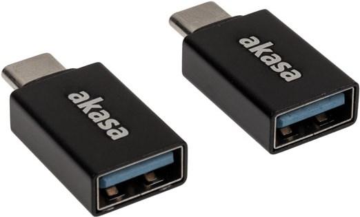 Akasa Typ A auf Typ C USB-Adapter - 2 Stück (USB 3.2 Gen 2, 15 W)