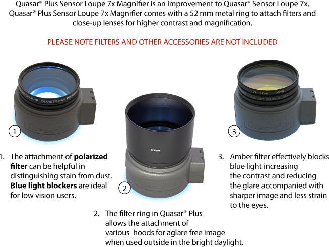 Immagine prodotto Visible Dust Quasar Plus Sensor Magnifier 7x 52 mm filettatura filtro