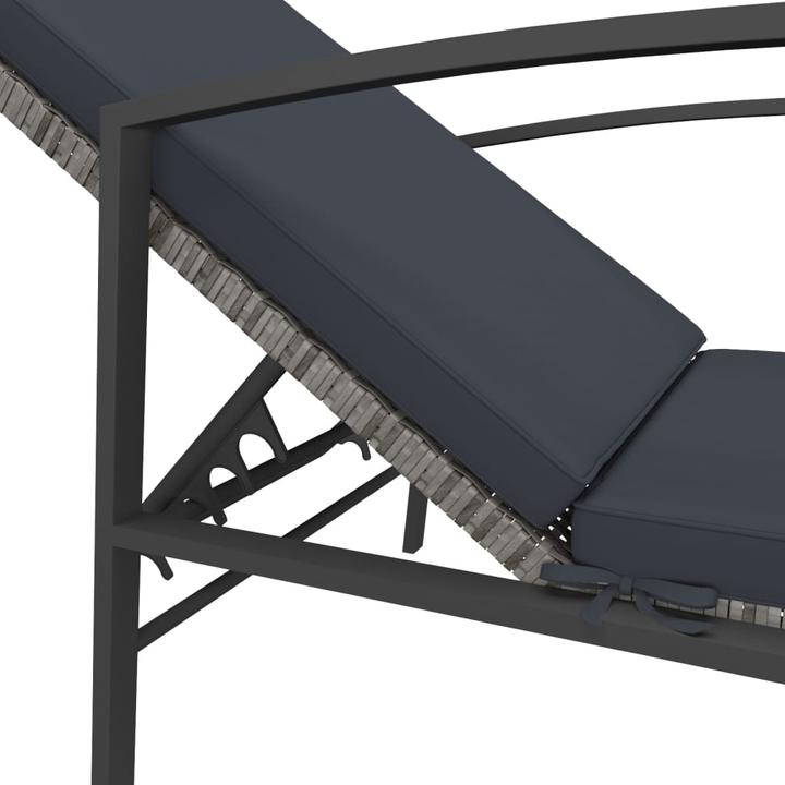 Actual product image vidaXL Sonnenliege mit Tisch (195 cm)