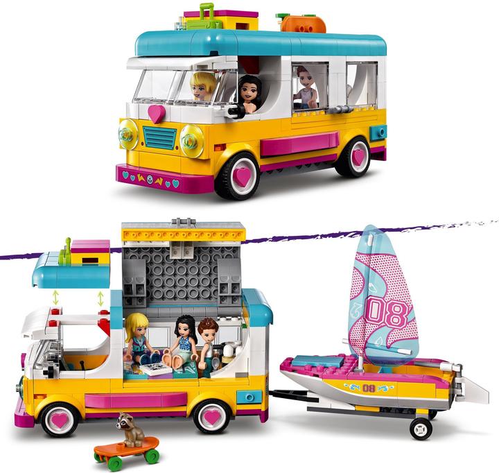 Immagine prodotto LEGO Friends 41681 Camper della foresta e barca a vela (41681, LEGO Friends)