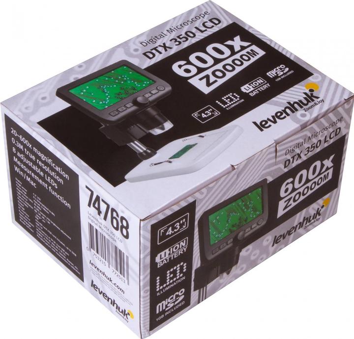 Immagine prodotto Levenhuk Microscopio digitale DTX 350, bianco/nero