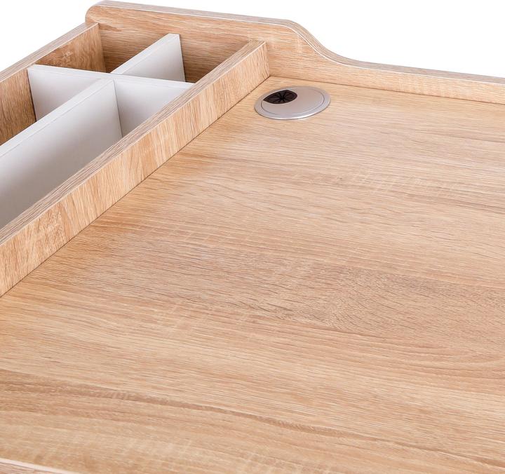 Image du produit Homcom Bureau Design industriel tendance, structure métallique avec surface peinte par poudrage (100 x 55 x 81,5 cm)