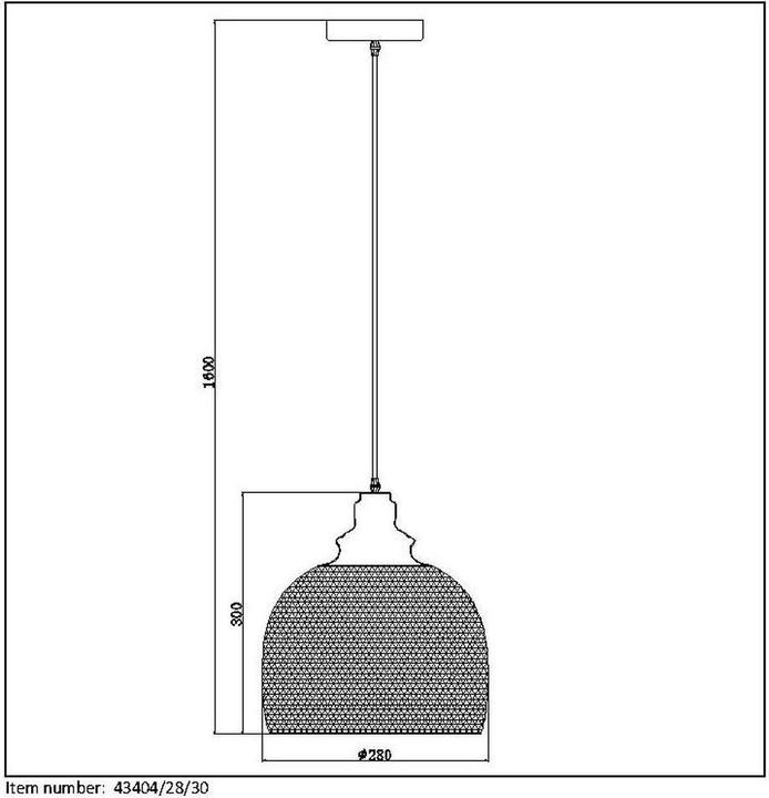 Actual product image Lucide mesh (E27)