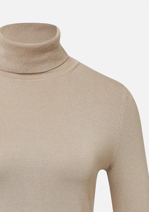 Produktbild Comma Strickpullover Rollkragenpullover im Slim Fit mit Ärmelschlitzen (32)