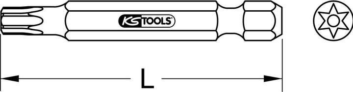 Produktbild KS Tools 911.7501 (Innensechsrund TX, Sechskant (hexagonal))