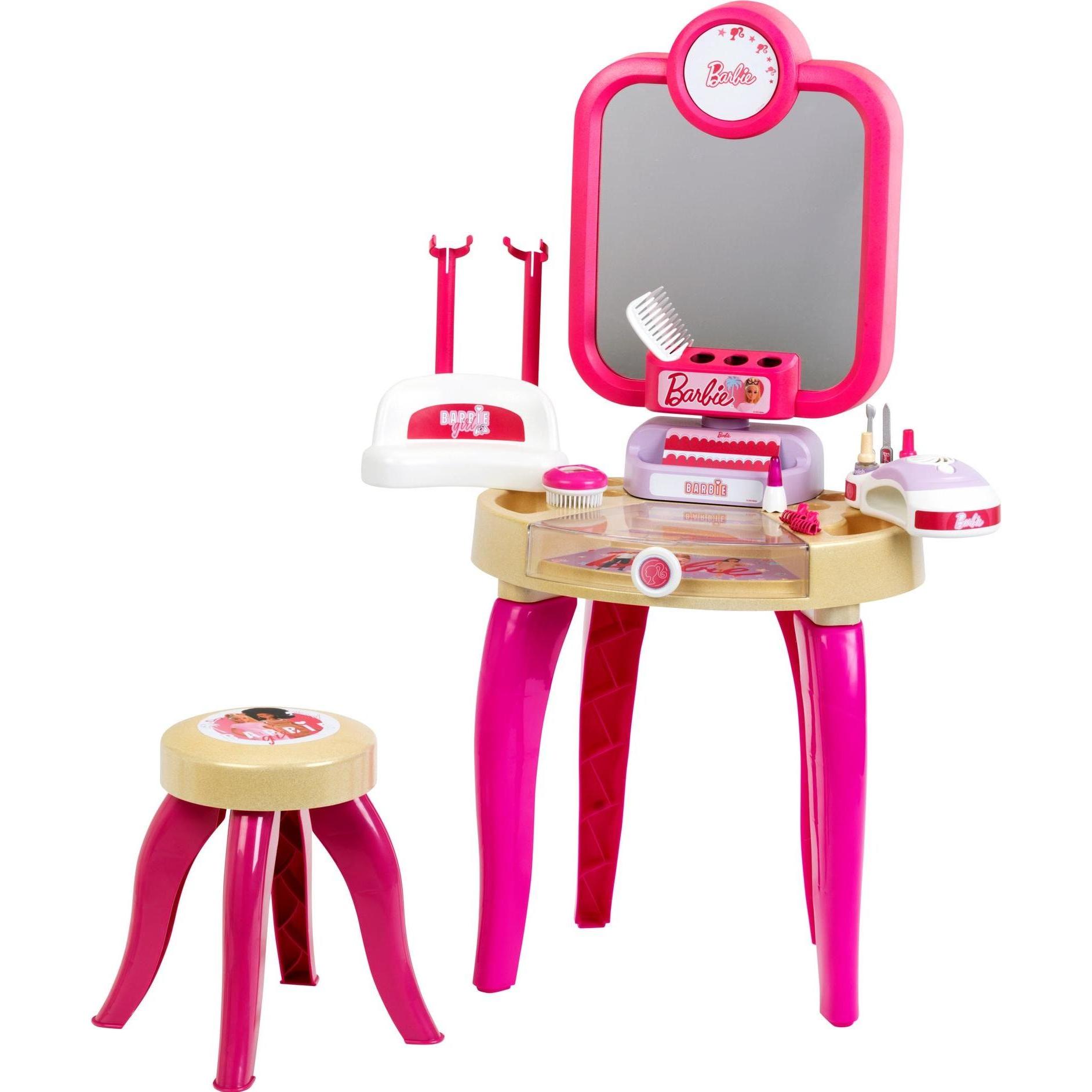 Theo Klein, Schminktisch, 5721 Barbie - Schönheitsstudio "Happy vibes" (46 x 46.5 x 54 cm)