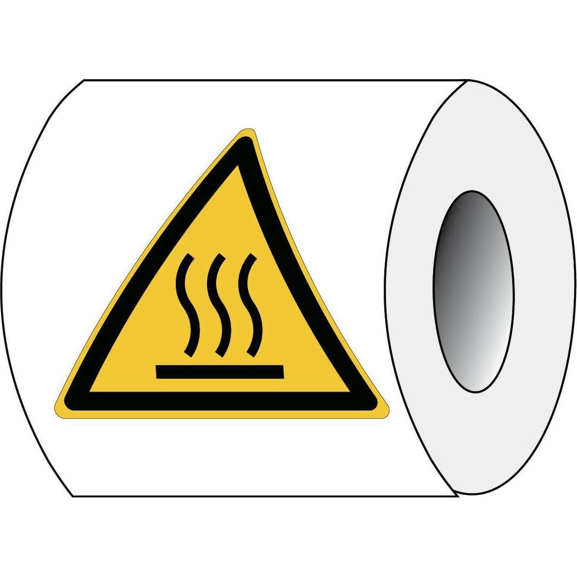 Brady, Sicherheitskennzeichnung, ISO 7010 PIC W017 B-7541 ISO Sicherheitskennzeichnung - Warnung vor heisser Oberfläche ...