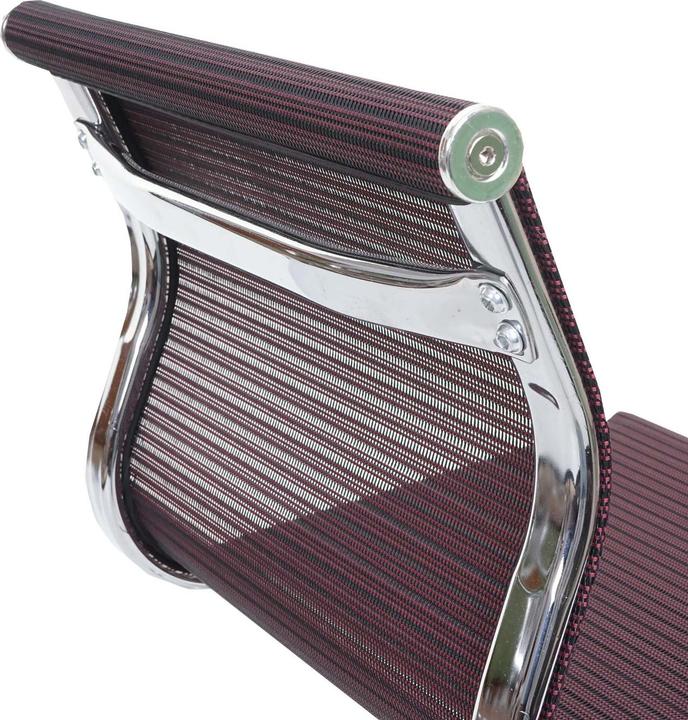 Immagine prodotto Mendler Sedia da ufficio HWC-K53, rivestimento in tessuto/tessuto a rete - rosso vino