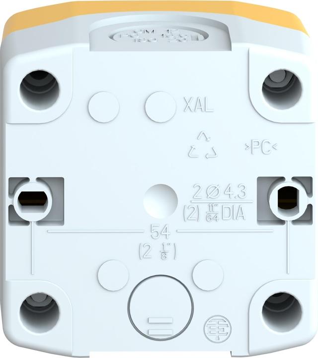 Produktbild Schneider Electric Tastergehäuse 22mm 1 Loch gelb
