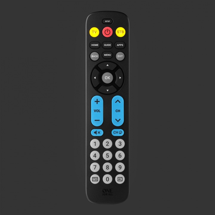 Actual product image One for All Big Buttom Remote Universal remote control URC 6821 (Universal remote control, Infrared)