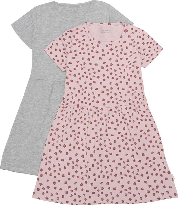 Produktbild Minymo Girl's Dress S/S (2-Pack) (134)