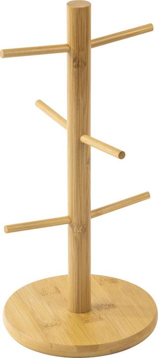 Immagine prodotto Natura Punto Portabicchieri in bambù con spazio per 6 tazze, 13 x 13 x 33 cm
