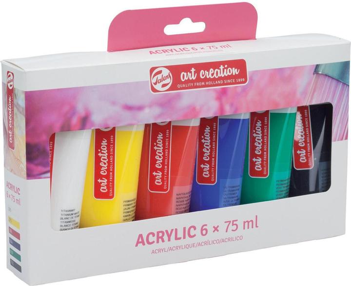 Immagine prodotto Talens Set di vernici acriliche da 6 (Multicolore, 75 ml)