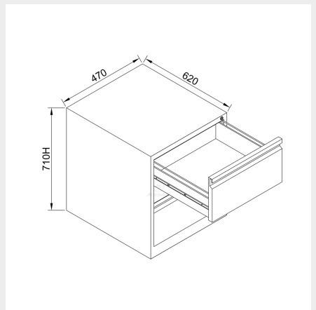 Actual product image Hanah Home Filing Cabinet