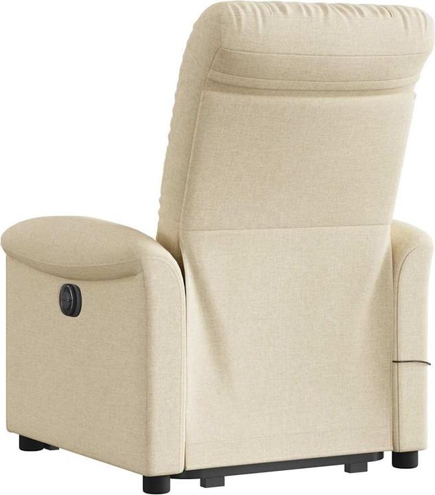 Produktbild vidaXL Massagesessel mit Aufstehhilfe Creme Stoff