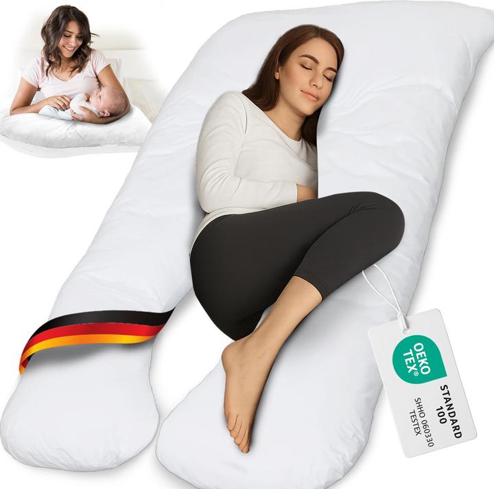 Produktbild Bestschlaf Multifunktions-Körperkissen, Schwangerschaftskissen in U Form, Stillkissen mit abnehmbarem und (153 cm)