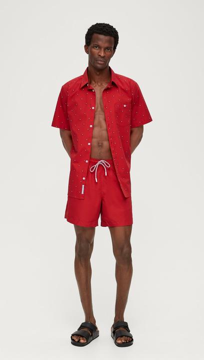 Immagine prodotto s.Oliver Hemd Slim: Kurzarmhemd mit Alloverprint (S)