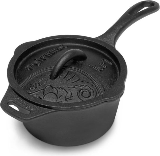 Petromax Casserole KR1 avec couvercle (Casserole à manche, Fonte)
