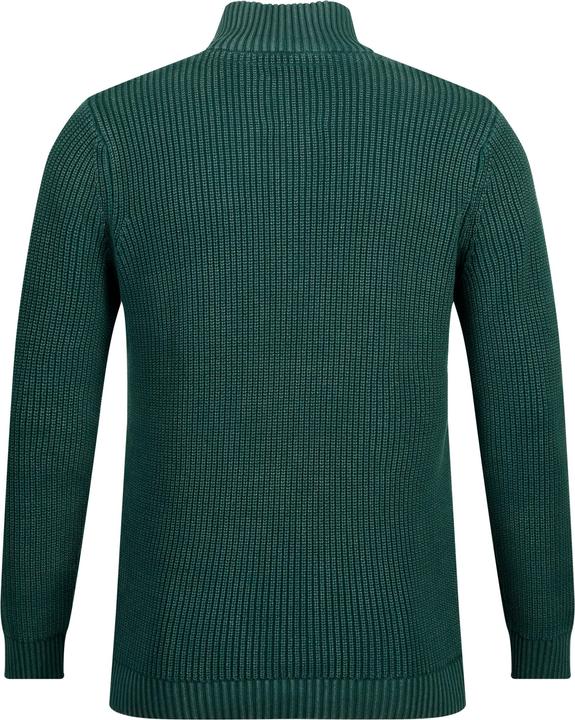 Image du produit JP1880 Pull camionneur délavage stonewashed, avec col montant zippé (3XL)
