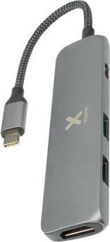 Image du produit Xtorm Câble USB-C Hub braide 4 en 1 (USB-C, 4 ports)