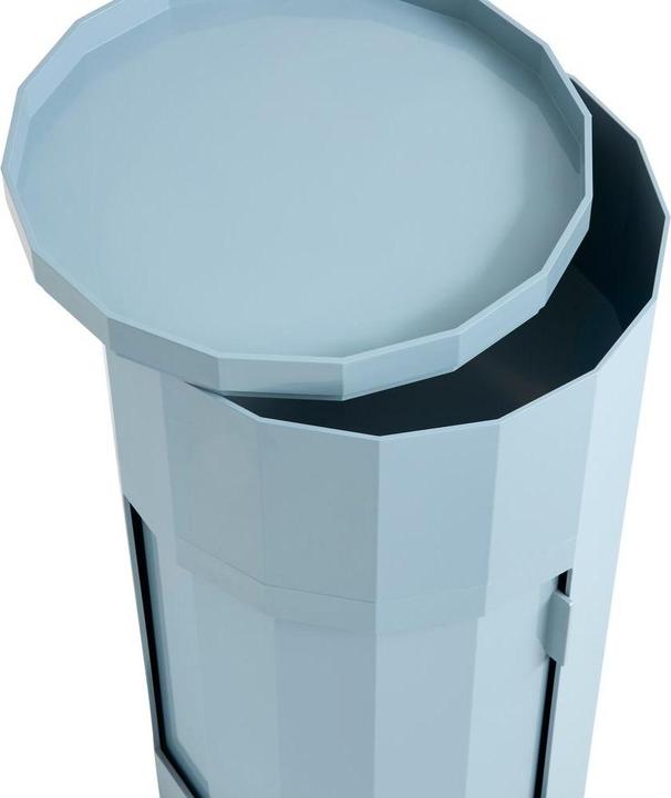 Produktbild HAY Facet Cabinet Low 49cm - Misty Blue (80 cm)