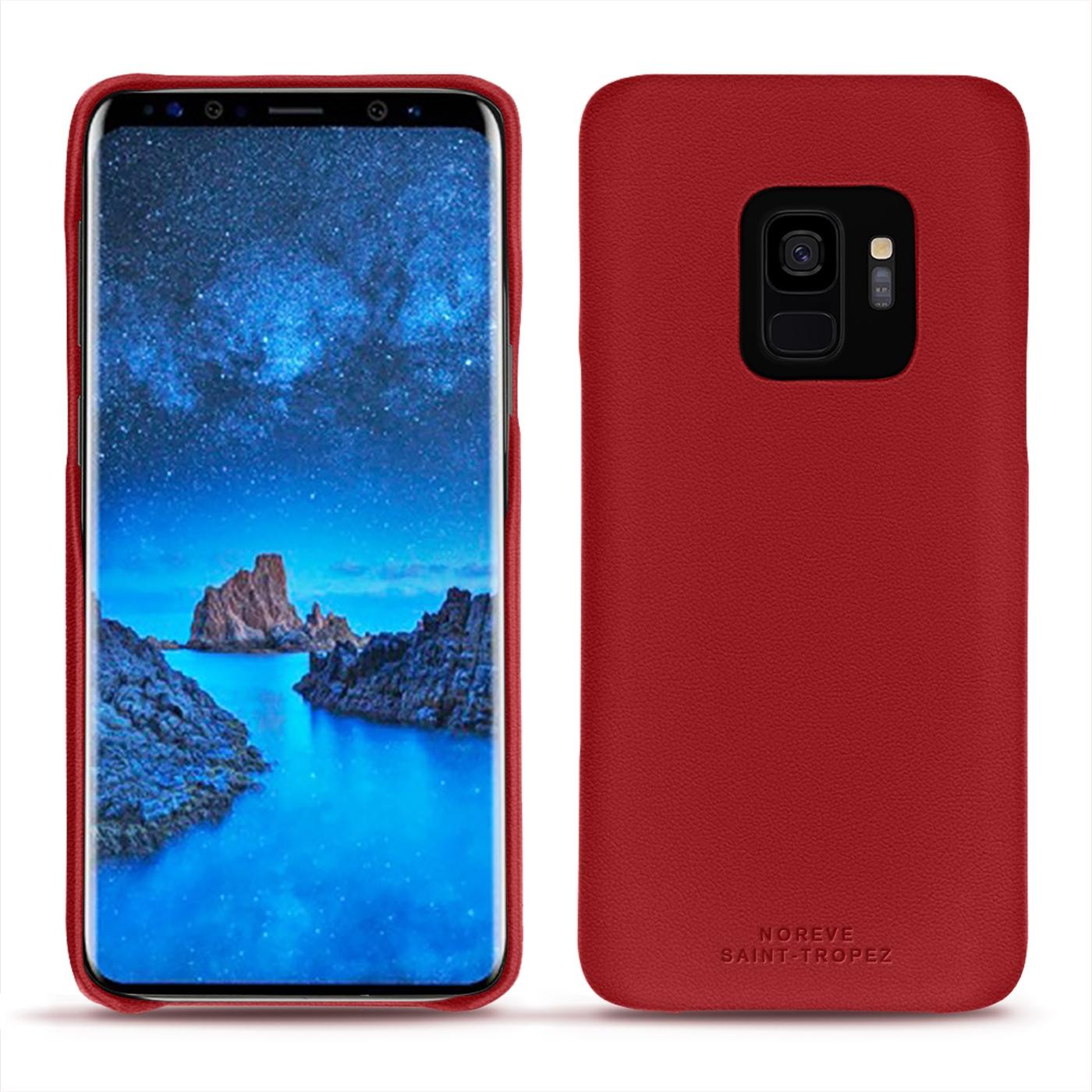 Thumbnail - Noreve Lederschutzhülle (Samsung Galaxy S9), Smartphone Hülle, Rot