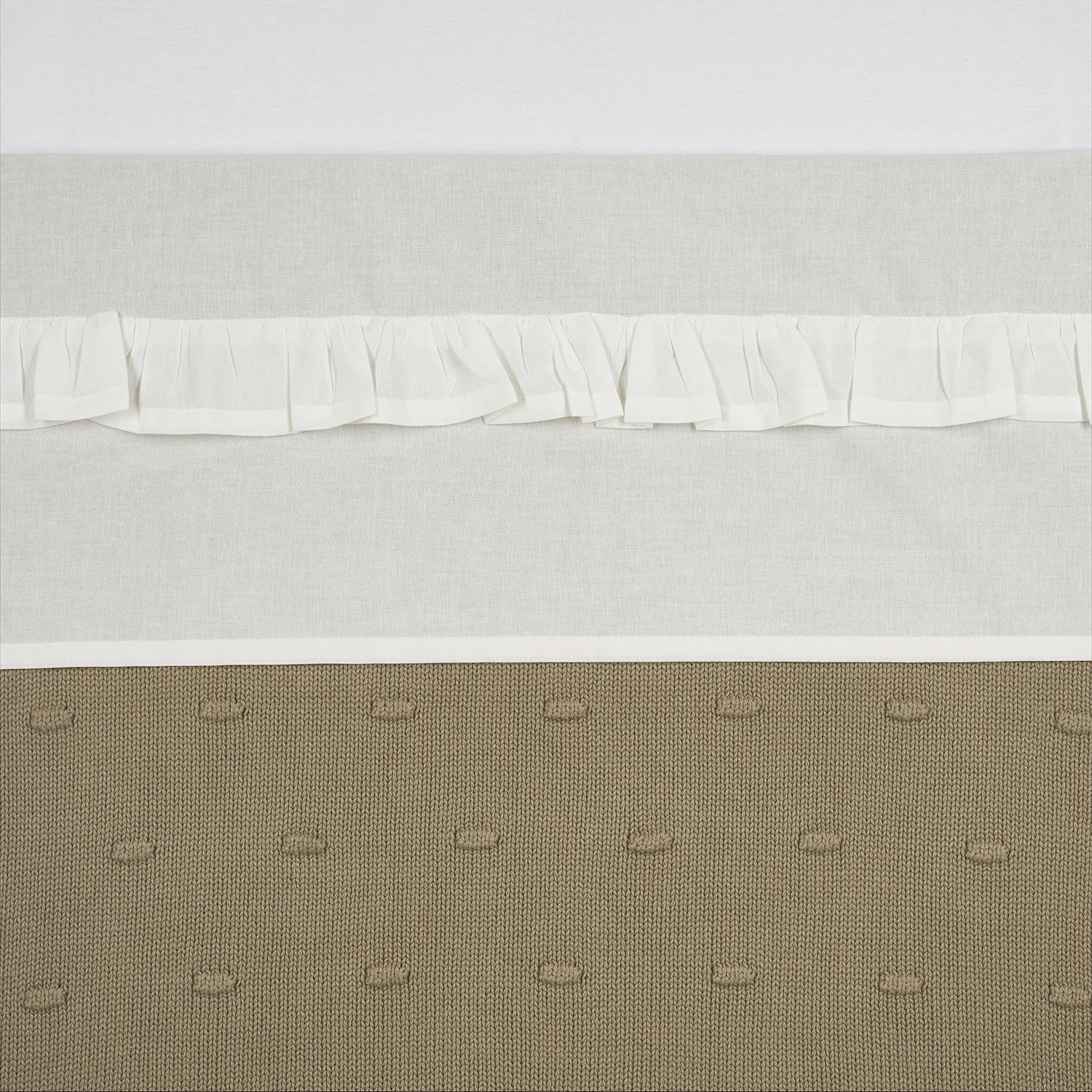 Thumbnail - Meyco, Babyduvet, Bettlaken Ruffle offwhite