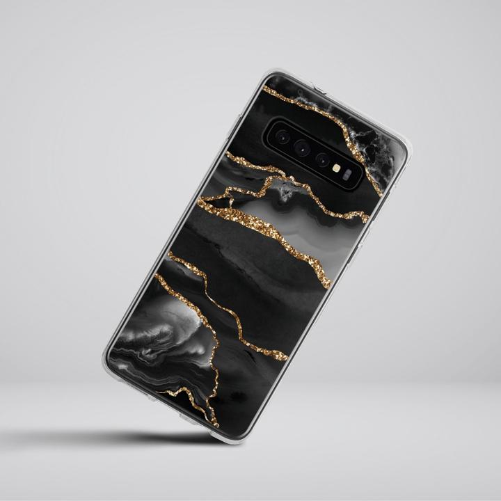 Produktbild DeinDesign Silikon Hülle für Samsung Galaxy S10 Plus Handyhülle Case Smartphone Schutzhülle Glitzer Look (Samsung Galaxy S10+)