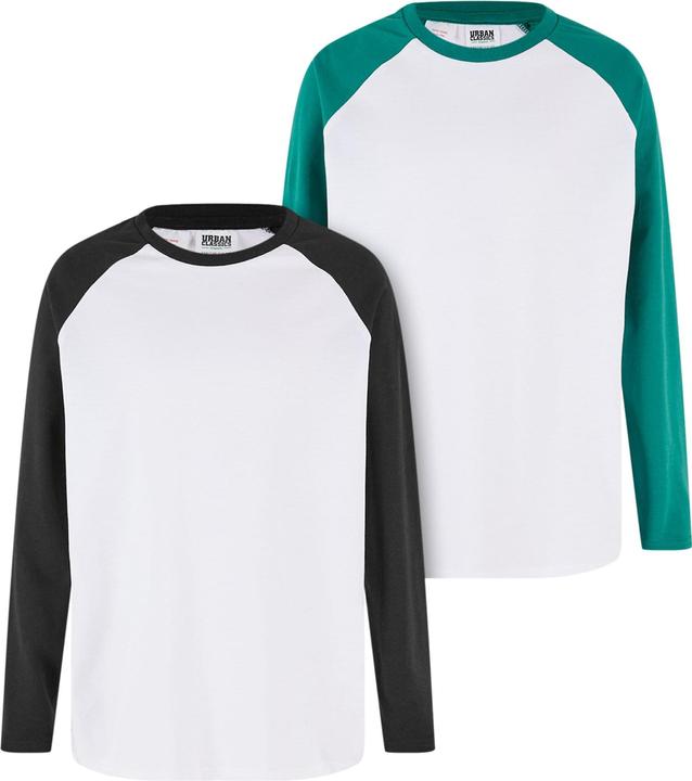 Produktbild Urban Classics Boys Organic Oversized Raglan Longsleeve 2-Pack - 167193 (122, 128)