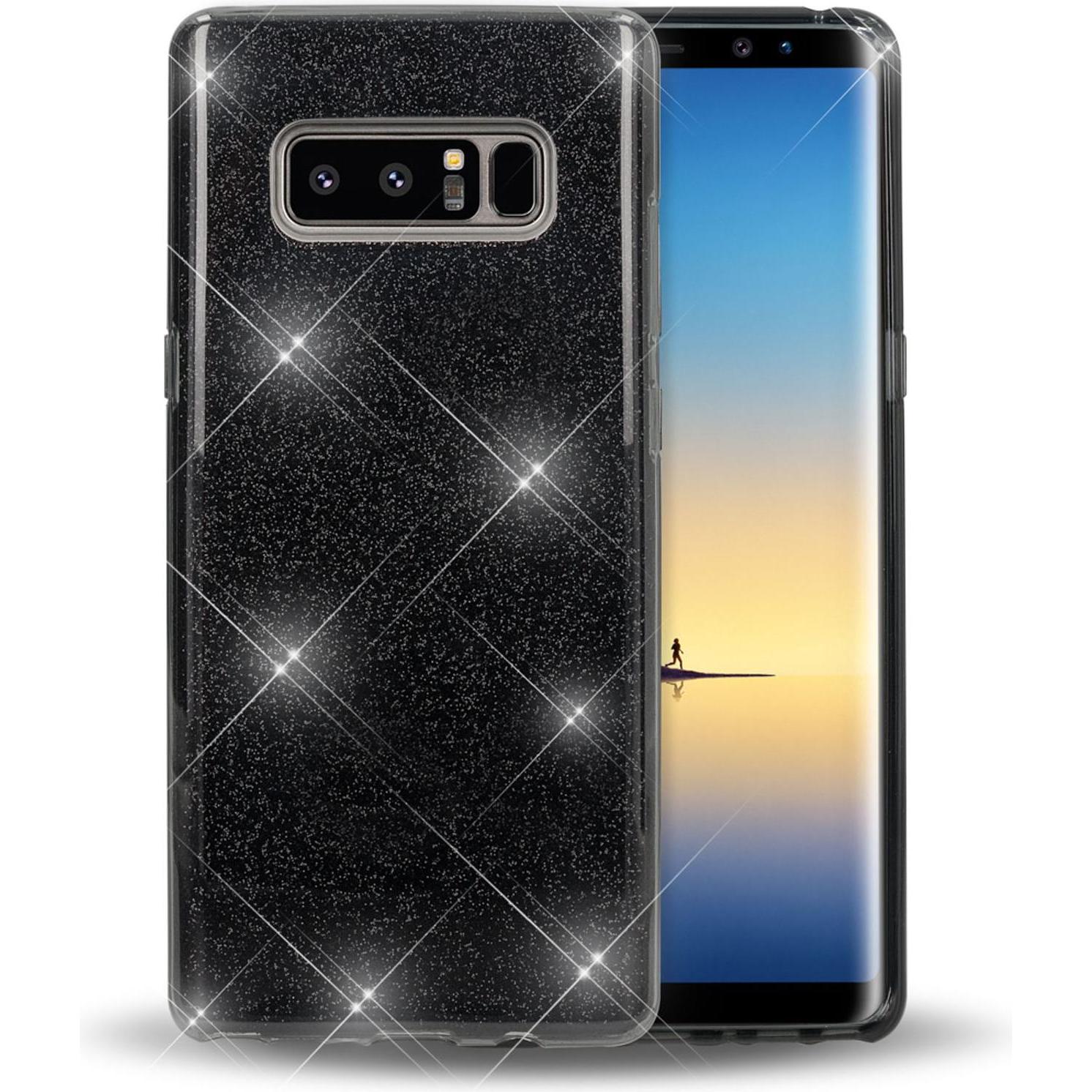 Nalia Handyhülle (Samsung Galaxy Note 8), Smartphone Hülle, Schwarz