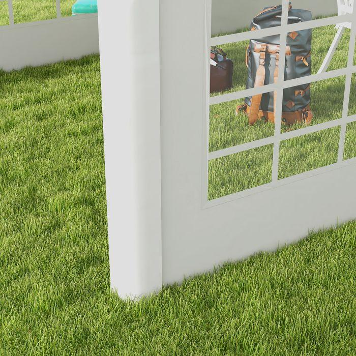 Produktbild Swisshandel24 Seitenteil mit Fenster, Seitenwand für Pavillon ca. 6 x 2 m Seitenplane Ersatzwand für Partyzelt, We (200 cm, 597 cm)
