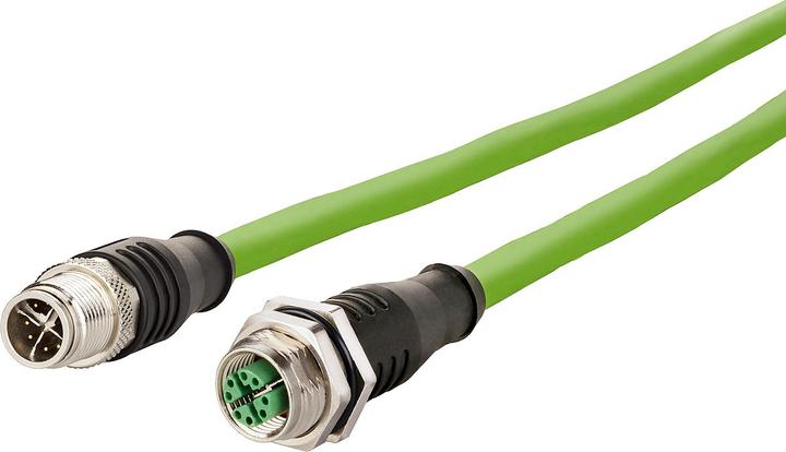 Produktbild Metz Connect 142M2X12100 - 10 m - Cat6a - M12 - M12 - Grün (S/FTP, CAT6a, 10 m)