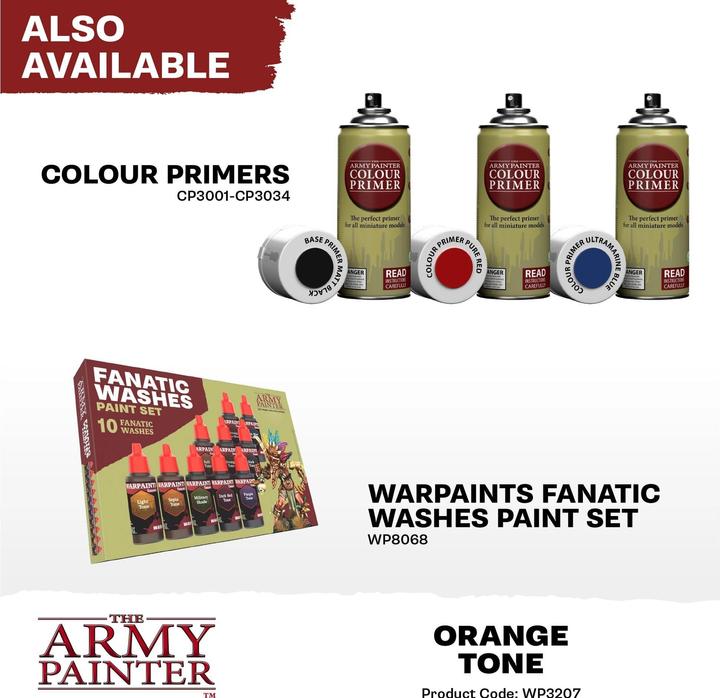 Produktbild The Army Painter Wash Warpaints Fanatic Wash: Orange Tone 18 ml (Orange Tone, 18 ml)