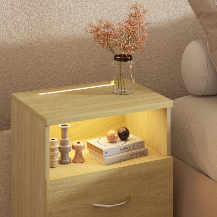 Produktbild Casaria Nachttisch (39 x 28 x 54 cm)